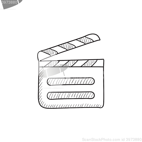 Image of Clapboard sketch icon.