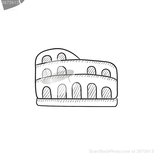 Image of Coliseum sketch icon.
