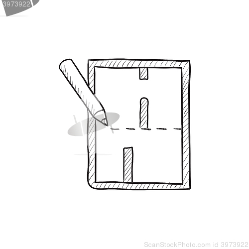 Image of Layout of the house sketch icon.