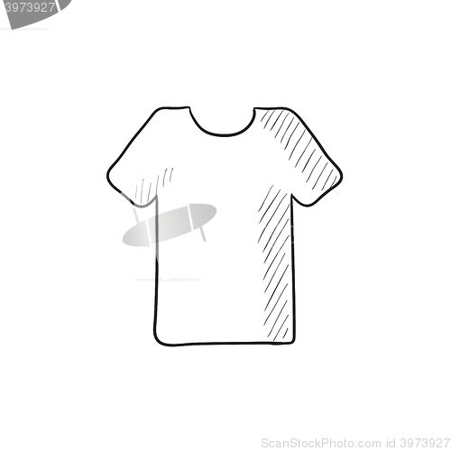 Image of T-shirt sketch icon.