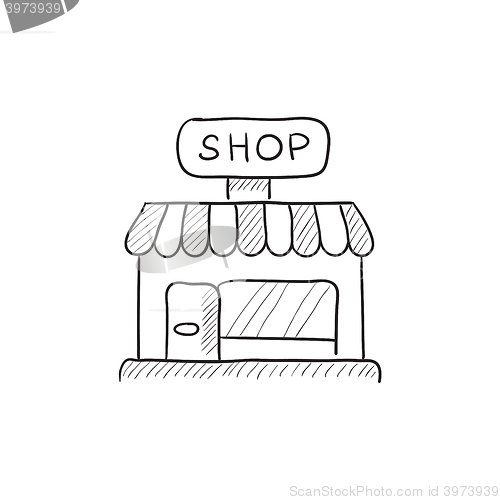 Image of Shop sketch icon.