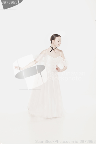 Image of Romantic Beauty. Retro Style ballerina