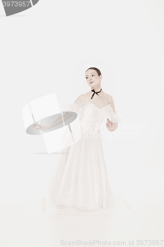 Image of Romantic Beauty. Retro Style ballerina