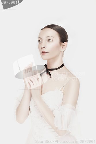 Image of Romantic Beauty. Retro Style ballerina