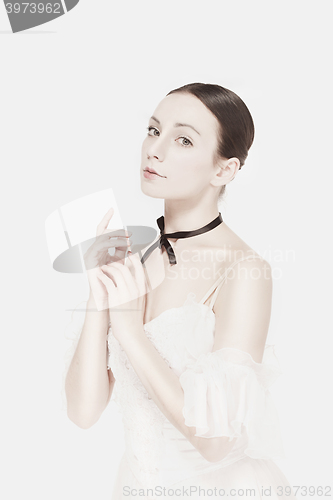 Image of Romantic Beauty. Retro Style ballerina