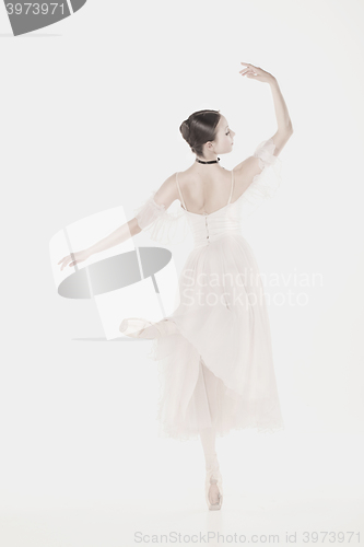 Image of Romantic Beauty. Retro Style ballerina