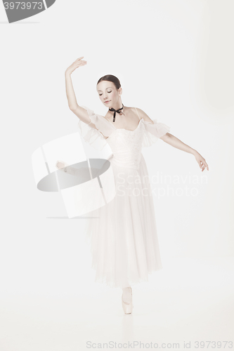 Image of Romantic Beauty. Retro Style ballerina