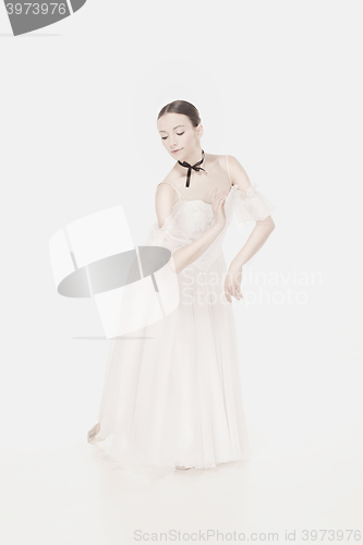 Image of Romantic Beauty. Retro Style ballerina