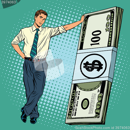 Image of Business man with money