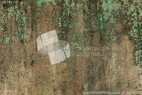 Image of Old metal texture with peeling paint