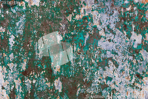 Image of Old metal texture with peeling paint