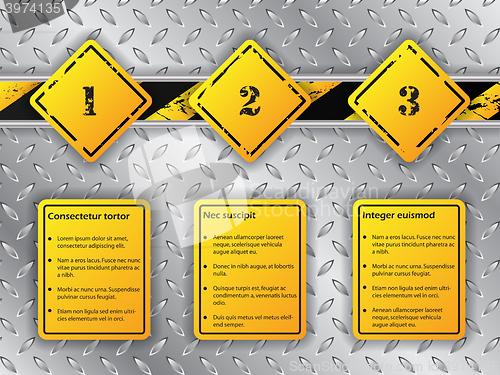 Image of Industrial infographic with options