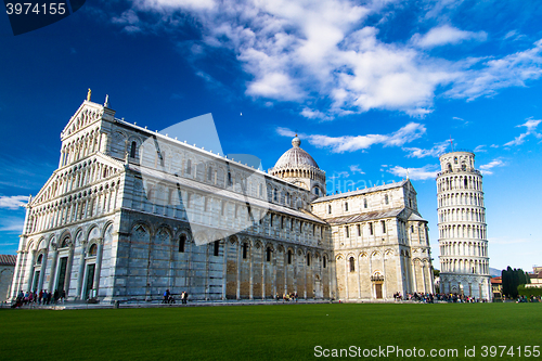 Image of The Cathedral and Tower in Pisa, Italy.