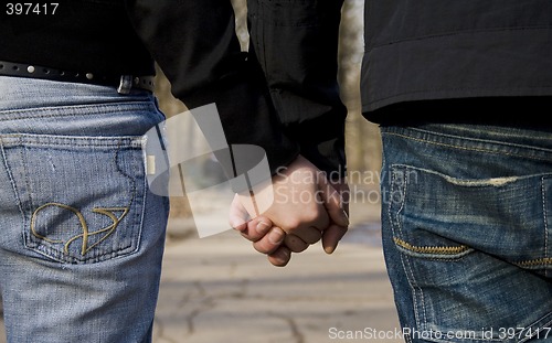 Image of hand in hand