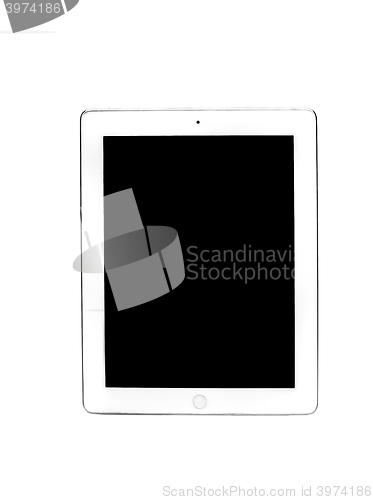 Image of White digital tablet