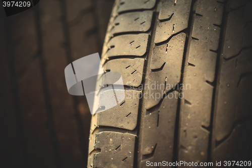 Image of vintage car tires
