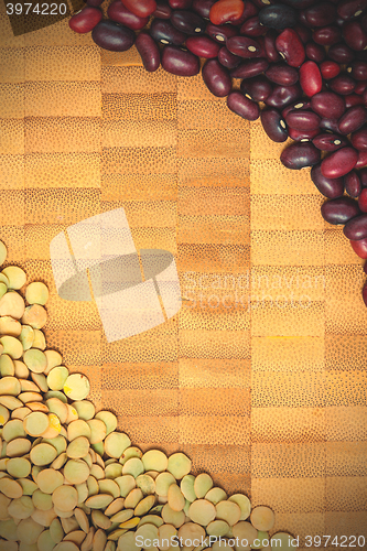 Image of lentils and red kidney beans