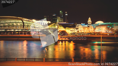 Image of Moscow, Russia. panorama of the evening city