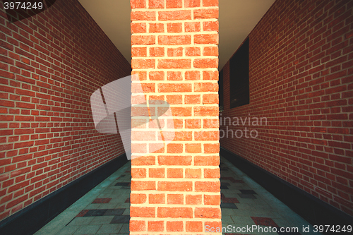 Image of tunnel of red brick