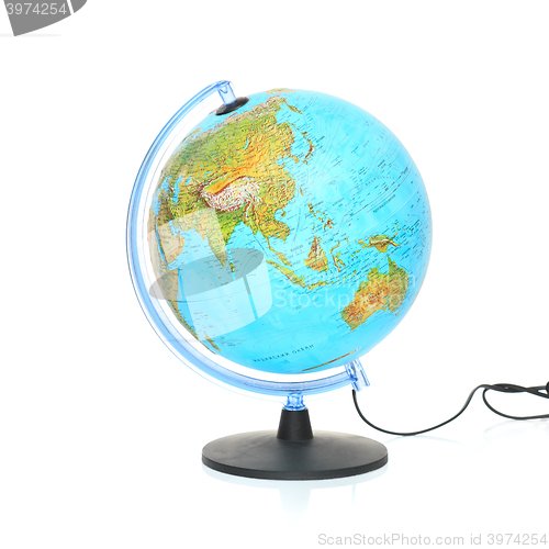 Image of Globe on white background