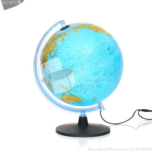 Image of Globe on white background