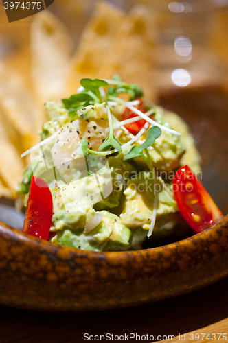 Image of avocado and shrimps salad 