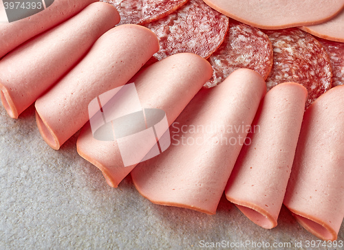 Image of various sausage slices