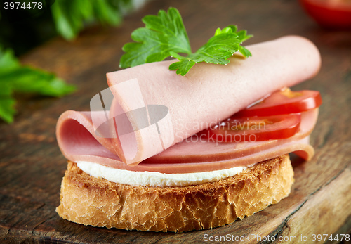Image of sandwich with sausage