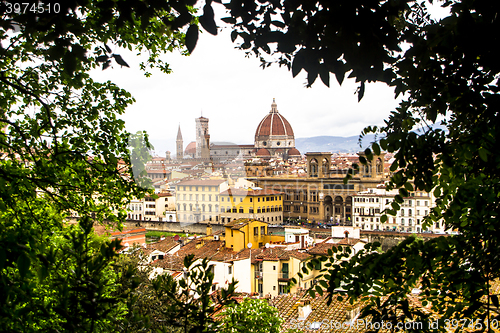 Image of Panorama of Saint Mary cathedral in Florence, Italy.