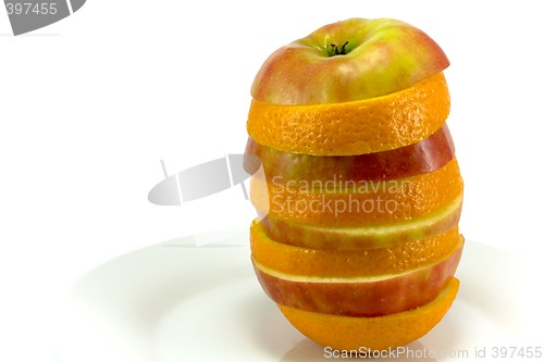 Image of Fruit sandwich on plate