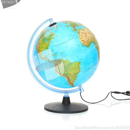 Image of Globe on white background