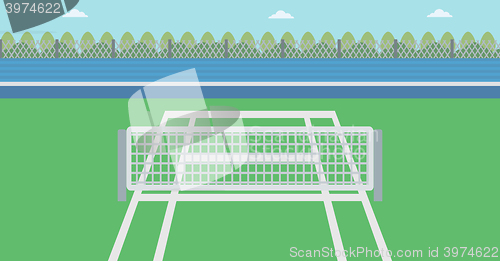 Image of Background of tennis court.
