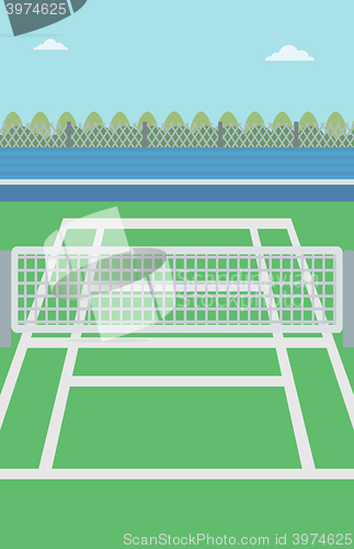 Image of Background of tennis court.