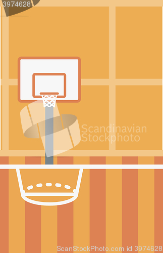 Image of Background of basketball court.