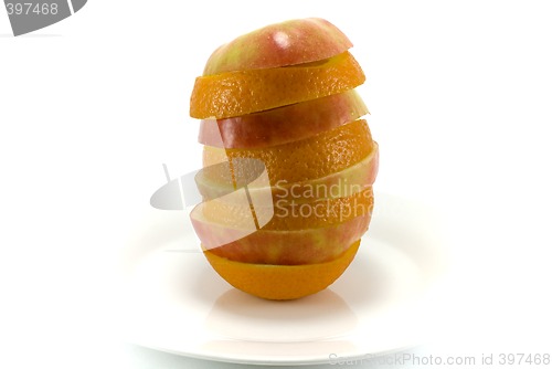 Image of Fruit sandwich on plate