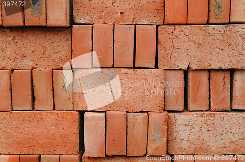 Image of Red bricks background