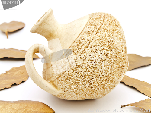 Image of Vase And Bay Leaves