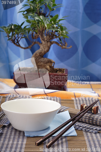 Image of Asian style decorated table
