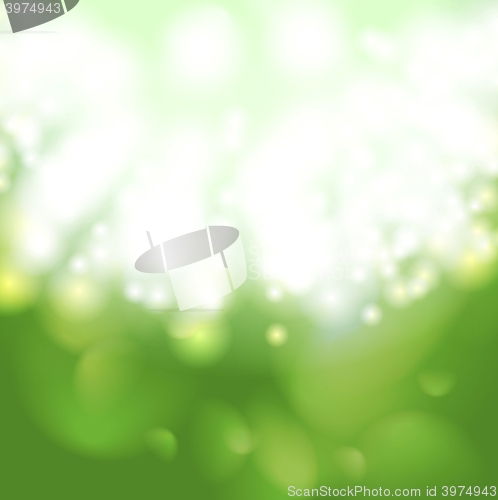 Image of Green glow bokeh background