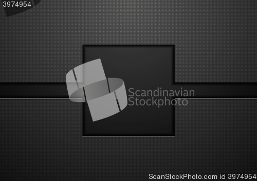 Image of Black tech abstract background