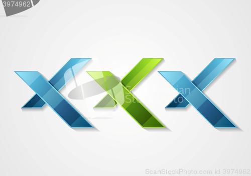 Image of XXX corporate geometric logo design