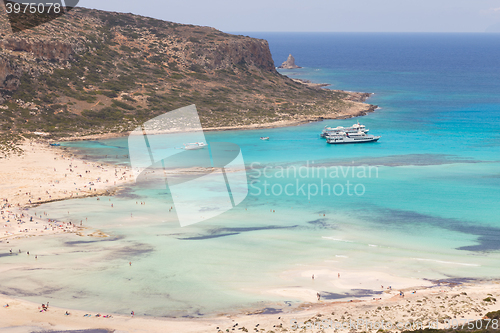 Image of Balos beach at Crete island in Greece