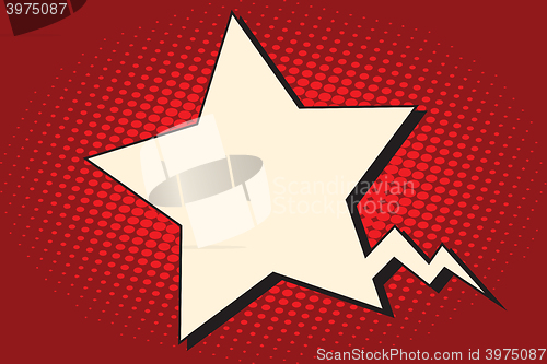 Image of Comic bubble star silhouette