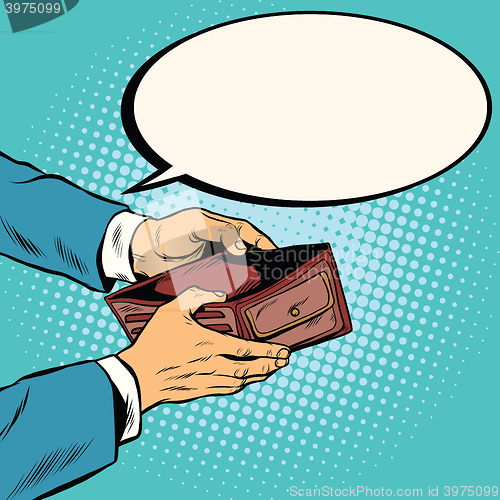Image of Empty wallet, no money