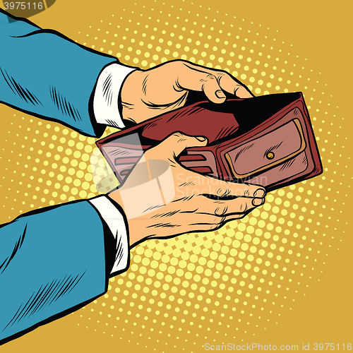 Image of Empty wallet, no money