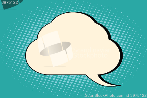 Image of Comic bubble cloud silhouette