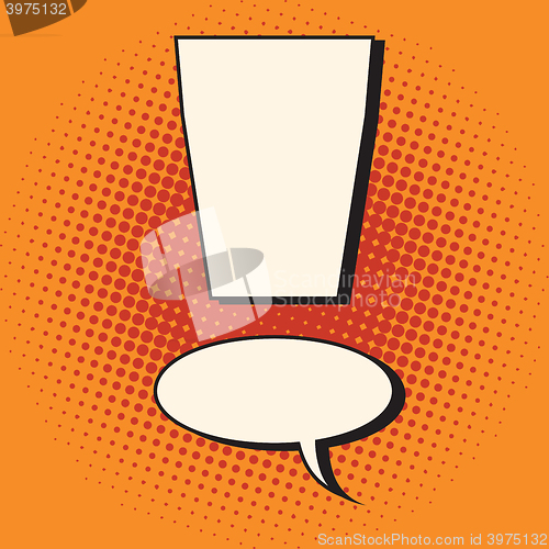 Image of Comic bubble exclamation mark