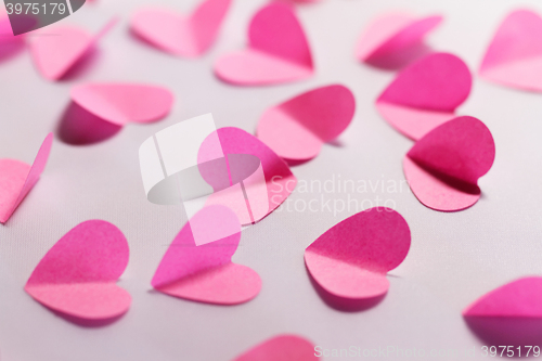 Image of Pink paper hearts