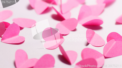 Image of Pink paper hearts