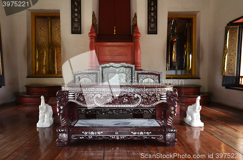 Image of Beautiful chair in Royal residence of Thai